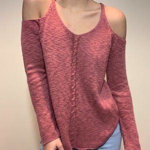 Crop Shoulder Long Sleeve Shirt